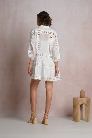 The Solace Lace Detail Dress - Olive Street