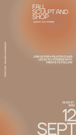 Fall Sculpt + Shop Ticket