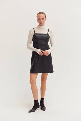 The Claire Sheer Mock Neck