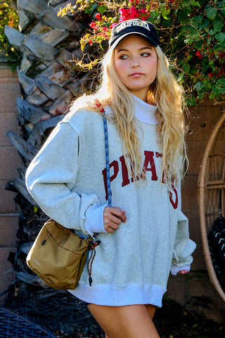 The Pilates & Yoga Reversible Mockneck Sweatshirt