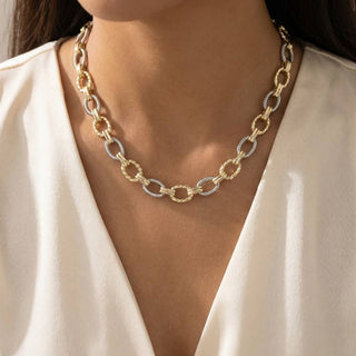 The Gold Dipped Two Tone Chain Necklace - Olive Street