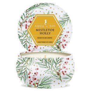 Mistletoe & Holly 4oz Aqua De SOi Candle Tin