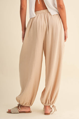 The Adjustable Ankle Drawstring Balloon Pant - Olive Street