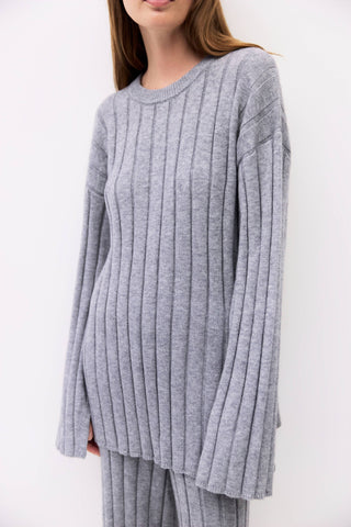 The Dakota Ribbed Knit Lounge Sweater