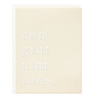 Congratulations Embossed Card - Olive Street