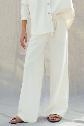 The Soft Structure Wide Leg Pant - Olive Street