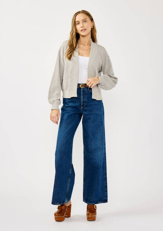 The Cropped Textured Cardigan