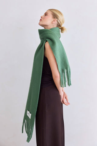 The Stockholm Scarf - 100% Recycled in Forest Fern