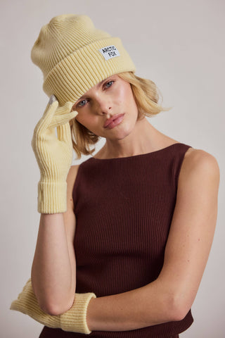 The Recycled Bottle Beanie in Yellow