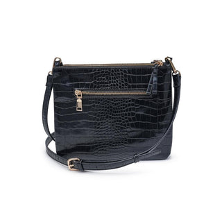The Judy Double Zip Crossbody in Black - Olive Street