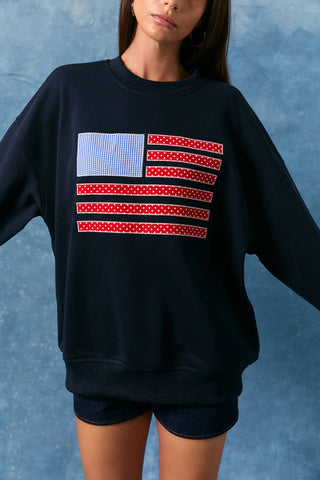 The Stars & Thread Crew Oversized Sweatshirt - Olive Street