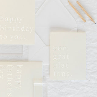 Congratulations Embossed Card - Olive Street