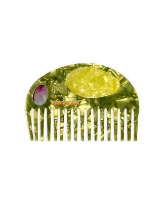 Olive Wide-Tooth Mini Hair Comb - Olive Street