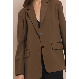 The Relaxed Fit Blazer in Brown