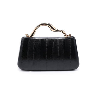 The Nichelle Sculptural Clutch in Black