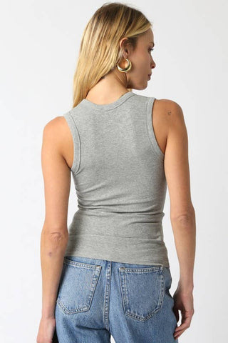 The U-Neck Fitted Ribbed Tank