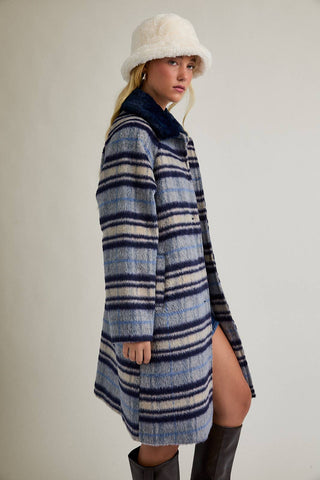 The A-Line Plaid Coat
