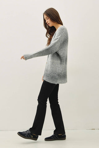 The Wool Blend Tonal Gradient Cardigan