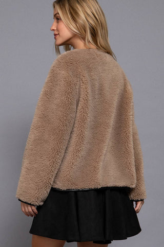 Doorbuster Toggle Sherpa Jacket--final sale! - Olive Street