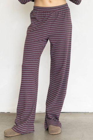Lorenze Pants: WINE MULTI / L - Olive Street