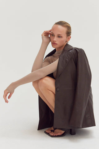 The Claire Sheer Mock Neck