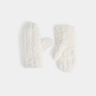 Frosty Morning Sherpa Lined Mitten in Ivory