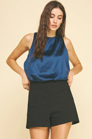 Satin Bubble Top
