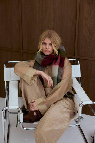 The Reykjavik Scarf in Mossy Green