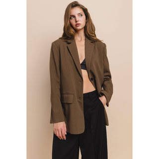The Relaxed Fit Blazer in Brown