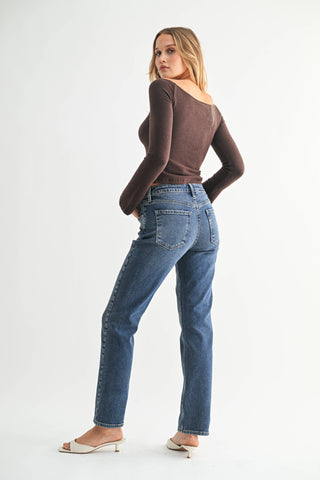 The Dark Wash Pencil Jean