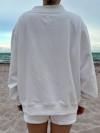 The Americana Golden Oversized Mockneck Sweatshirt - Olive Street