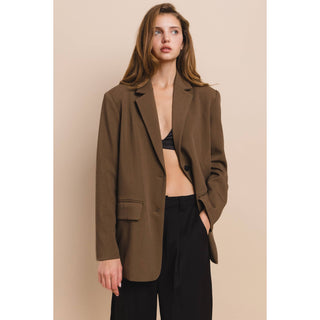 The Relaxed Fit Blazer in Brown