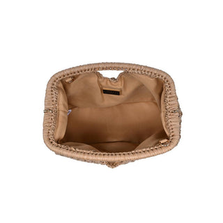 The Woven Raffia Crossbody in Natural - Olive Street