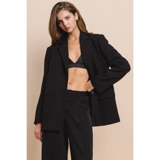 The Relaxed Fit Blazer in Black