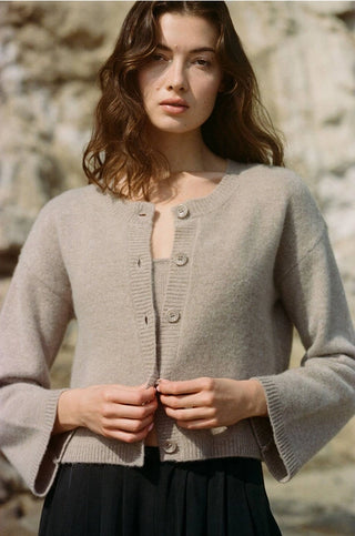 Cashmere Button Cardigan