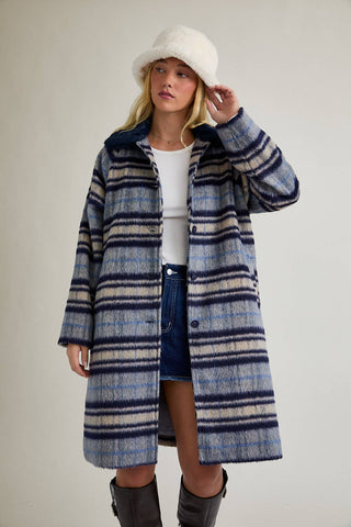 The A-Line Plaid Coat