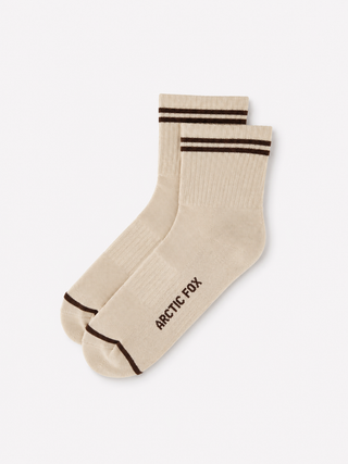 The Striped Sock in Beige