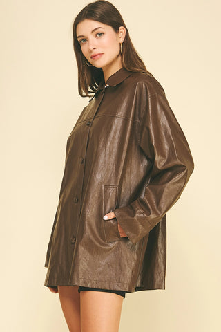 The Faux Leather Dakota Jacket