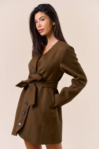 The Belted Blazer Dress