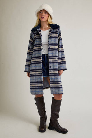 The A-Line Plaid Coat