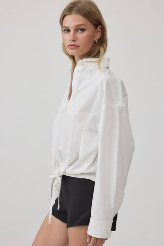 The Drawstring Hem Classic Shirt