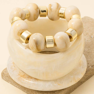 The Marble Bangles Bracelet Set - Olive Street