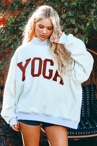 The Pilates & Yoga Reversible Mockneck Sweatshirt