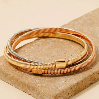 The Layered Coiled Bracelet Set