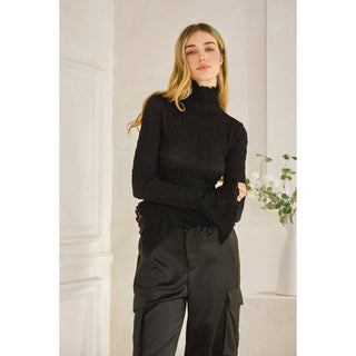 The High Neck Smocked Top