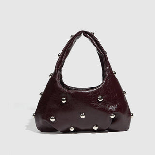 The Studded Handbag in Brown