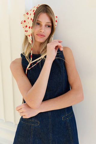 The Denim A-Line Mini Dress - Olive Street
