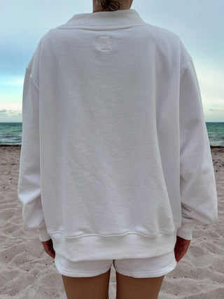 The Americana Golden Oversized Mockneck Sweatshirt - Olive Street