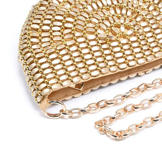The Rowan Evening Bag in Gold - Olive Street