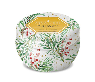 Mistletoe & Holly 4oz Aqua De SOi Candle Tin